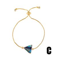 Round Cutout Triangle Geometric Bracelet Nhas156967 sku image 3