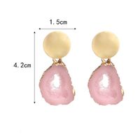 Irregular Hollowed Out Natural Crystal Stone Earrings Nhpf157137 main image 6
