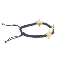 Das Neue Europäische Und Amerikanische Grenz Überschreitende Klassische Goldene Sechseckige Mango-stern Armband Miyuki Hirse Perlen Schmuck Hand Gewebt main image 3