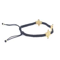 Miyuki Beads Hand-woven Gold Hexagonal Star Bracelet Nhgw157155 main image 3