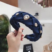 Vintage Hand-crossover Woven Alloy Rhinestone Headband Nhsm157188 main image 9