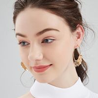 Vintage Exaggerated Ring Metal Earrings Nhll157215 main image 5