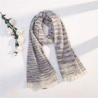 Duan Dye Rainbow Burr Long Scarf Tassel Scarf Nhmn157339 main image 7