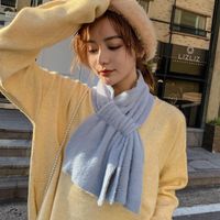 Autumn And Winter Long Thick Couple Warm Tassel Scarf Nhmn157354 main image 3