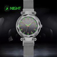 Gypsophila Watch Starry Sky Luminous Watch Magnet Buckle Quartz Watch Magnet Stone Ladies Watch main image 1