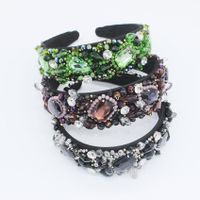 New Headband Full Diamond Gem Multicolor Luxury Ball Fashion Headband Accessories main image 1