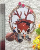 Cartoon Towel Embroidered Sequin Cloth Stickers Christmas Deer Patch Stickers Clothes Diy Decorative Decals main image 5