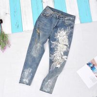 Embroidery Meteor Beads Stereo Lace Flowers Diy Hand Sewn Jeans Short Sleeve T-sleeve Applique main image 3