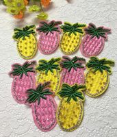 Sequins Embroidered Cloth Stickers Fruit Embroidery Stickers Pineapple Diy Handmade Accessories main image 1