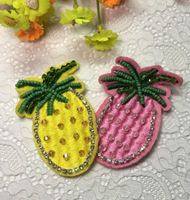 Sequins Embroidered Cloth Stickers Fruit Embroidery Stickers Pineapple Diy Handmade Accessories main image 4