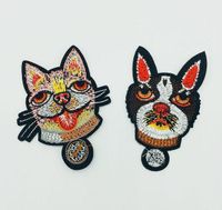 Embroidery Cute Pet Puppy Dog Water Soluble Cloth Stickers Diy Embroidered Jeans main image 1