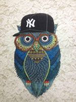 Fashion Hat Accessories Owl Heat Transfer Hot Map Hot Hat Owl Figure Diy Cloth Stickers main image 3