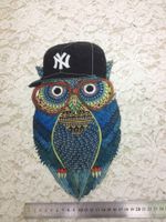 Fashion Hat Accessories Owl Heat Transfer Hot Map Hot Hat Owl Figure Diy Cloth Stickers main image 4
