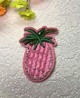 Sequins Embroidered Cloth Stickers Fruit Embroidery Stickers Pineapple Diy Handmade Accessories sku image 1