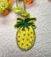 Sequins Embroidered Cloth Stickers Fruit Embroidery Stickers Pineapple Diy Handmade Accessories sku image 2