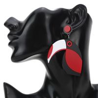 Europäische Und Amerikanische Grenz Überschreitende Neue Mode Einfache Und Übertriebene Acryl Papageien Ohrringe main image 6