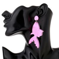 Creative Handmade Earrings Creative Personality Retro Jewelry Goldfish Koi Earrings Female main image 6