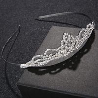 Bridal Jewelry Tiara Hair Accessories Rhinestone Crown Simple Style Bridal Jewelry main image 1