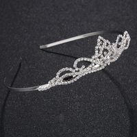 Bridal Jewelry Tiara Hair Accessories Rhinestone Crown Simple Style Bridal Jewelry main image 6