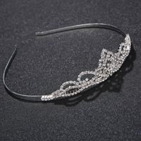 Bridal Jewelry Tiara Hair Accessories Rhinestone Crown Simple Style Bridal Jewelry main image 5