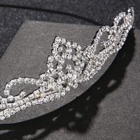 Bridal Jewelry Tiara Hair Accessories Rhinestone Crown Simple Style Bridal Jewelry main image 4