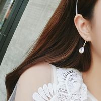 Fashion Pop Retro Water Drop Zircon Pendant Necklace Earrings Personality Shiny Openwork Flower Ear Hook main image 5