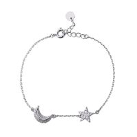 Star Moon Diamond Bracelet Female Personality Fashion Niche Design Jewelry main image 6
