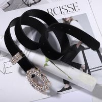 Alloy Diamond Suede Belt Casual Wild Belt Ins Wind Clothing Accessories main image 4