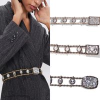 Alloy Diamond Pearl Belt Accessories Wild Belt Fashion Waist Chain main image 1