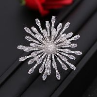 Micro-inlaid Zircon Snowflake Brooch Brooch Luxury Clothing Accessories main image 6