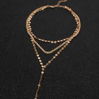 Europäische Und Amerikanische Grenz Überschreitende Accessoires Mode Pailletten Personal Isierte Halskette Weiblich Necklace 12740 main image 5
