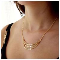 Fashion Sequins Multi-layer Necklace Neck Chain Clavicle Chain main image 2