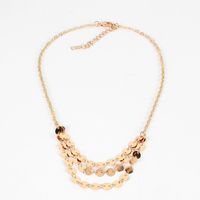 Fashion Sequins Multi-layer Necklace Neck Chain Clavicle Chain main image 5