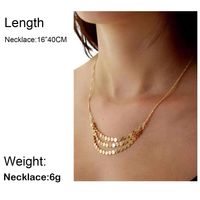Fashion Sequins Multi-layer Necklace Neck Chain Clavicle Chain main image 6