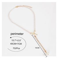 Bow Pearl Pendant Temperament Super Flash Small Diamond Clavicle Chain Necklace Necklace Female main image 6