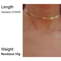 Temperament Personality Fishbone Aircraft Chain Clavicle Chain Hot Short Necklace Female main image 6