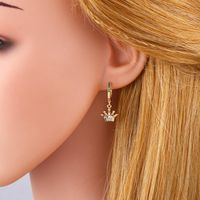 2022ins Wind Netz Rot Europäische Und Amerikanische Mode Ohrringe Weibliche Bunte Zirkon Krone Ohrringe Teufel Augen Ohrringe Err86 main image 6