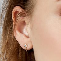 Alloy Diamond Stud Earrings Simple Earrings Wild Earrings Accessories main image 4