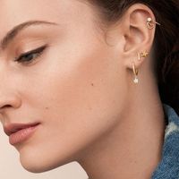 Alloy Diamond Stud Earrings Simple Earrings Wild Earrings Accessories main image 5