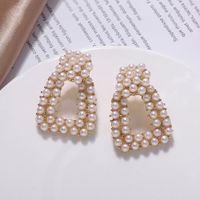 Alloy Pearl Earrings New Fashion Street Beat Earrings Temperament Wild Jewelry Accessories main image 4
