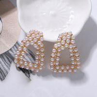 Alloy Pearl Earrings New Fashion Street Beat Earrings Temperament Wild Jewelry Accessories main image 5