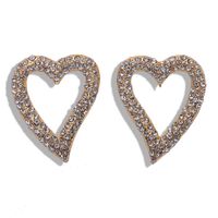 Baub Gleiche Diamant-herz-ohrringe Aus Legierung Koreanische Neue Metall-ohrringe Einfache Und Modische Ohrringe Großhandel main image 3