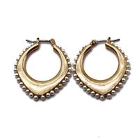 Jewelry Matte Gold Silver Stud Earrings Simple Hollow Diamond Earrings Wild Fashion Earrings main image 6