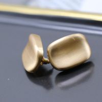 Hersteller Liefern Rechteckige, Einfache Und Modische Ohrringe, Mattes Gold, Mattes Silber, Gebogene Ohrringe, Außenhandels Ohrringe main image 5