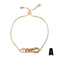 2021 Européen Et Américain Populaire Ornement Brillant Couleur Zircon Bracelet Amour Cerise Bracelet Brb67 sku image 4