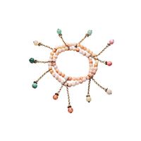 Wild Color Bead Woven Tassel Bracelet sku image 1
