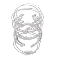 New Alloy Pineapple Bracelet Set Fashion Mix And Match Wind Jewelry Accessories sku image 2