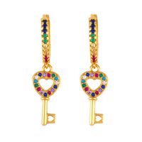 Love Key Love Earrings Earrings Fashion Diamond Earrings sku image 1