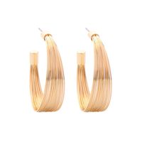 Simple Niche Earrings Fashion Wild Geometric Semicircular Stud Earrings New Earrings sku image 1