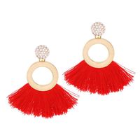 Stud Earrings Alloy Jewelry Women's Fashion Diamond Studs Round sku image 1